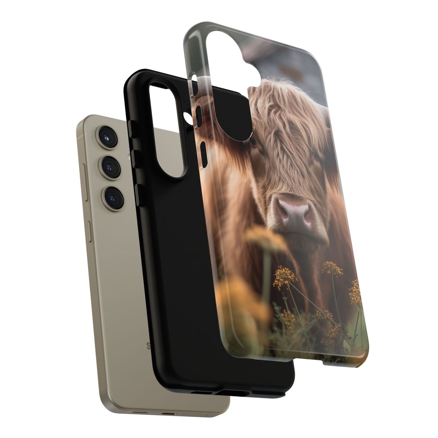 Highland Cow Phone Case | Custom Farmhouse | 10-foot Drop Protection