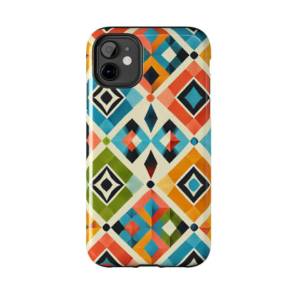 Harlequin Geometric iPhone Case - Vibrant Abstract Protective Cover