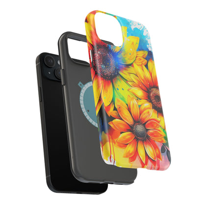 Vibrant Sunflower Splash - MagSafe iPhone Series Case