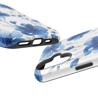 Ethereal Blue Blossoms iPhone Case