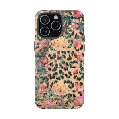 Rustic Floral Leopard - MagSafe iPhone Series Case