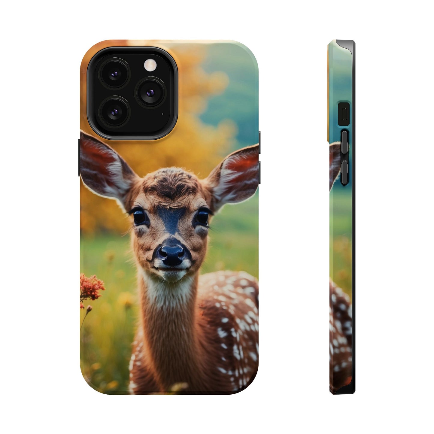 MagSafe-Compatible iPhone Case – Golden Meadow Fawn