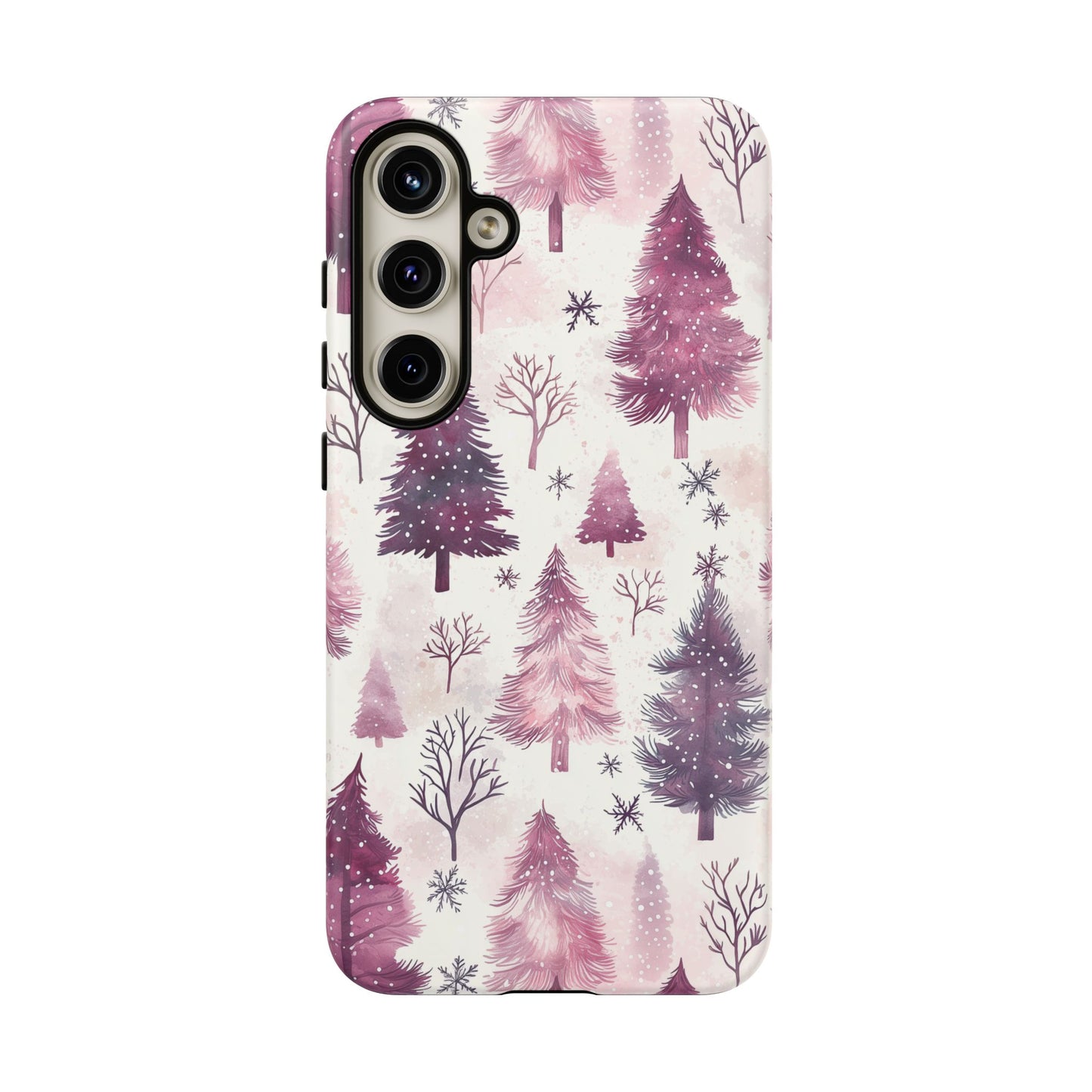 Winter Wonderland Purple Christmas Trees –Samsung Galaxy Series Case