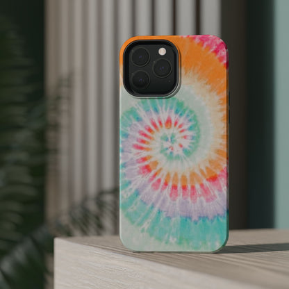 Pastel Tie-Dye MagSafe iPhone Case – Soft Colors & Magnetic Functionality