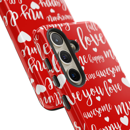 Valentine Words Pattern – Samsung Galaxy Case