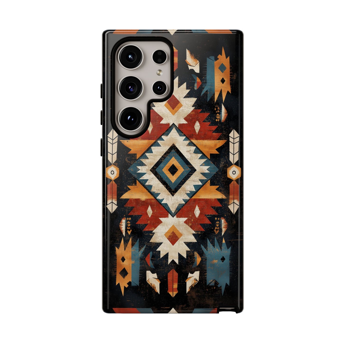 Southwestern Arrow & Diamond Tough Samsung Galaxy Case – Bold Tribal Design, Dual-Layer Protection