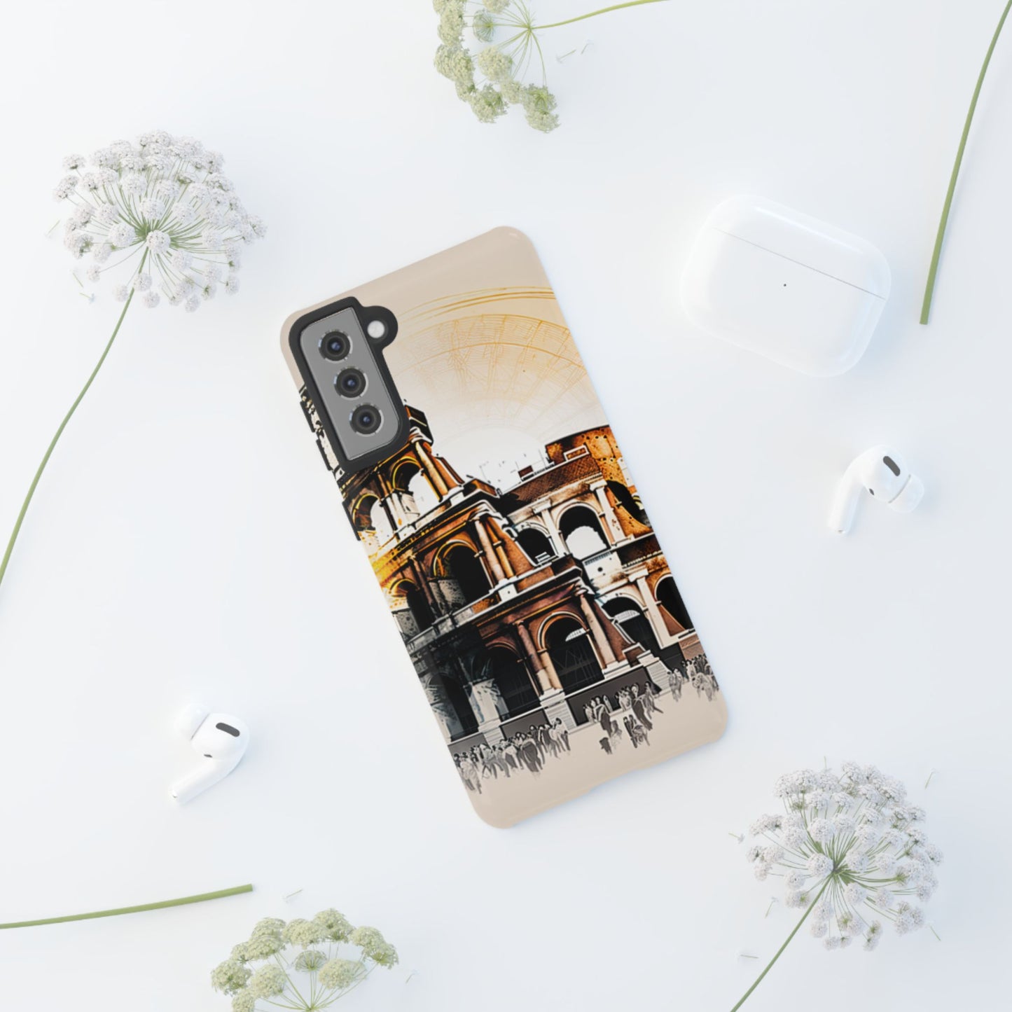 Rome Colosseum Samsung Galaxy Case - Historic Landmark Artwork with Italian Flair