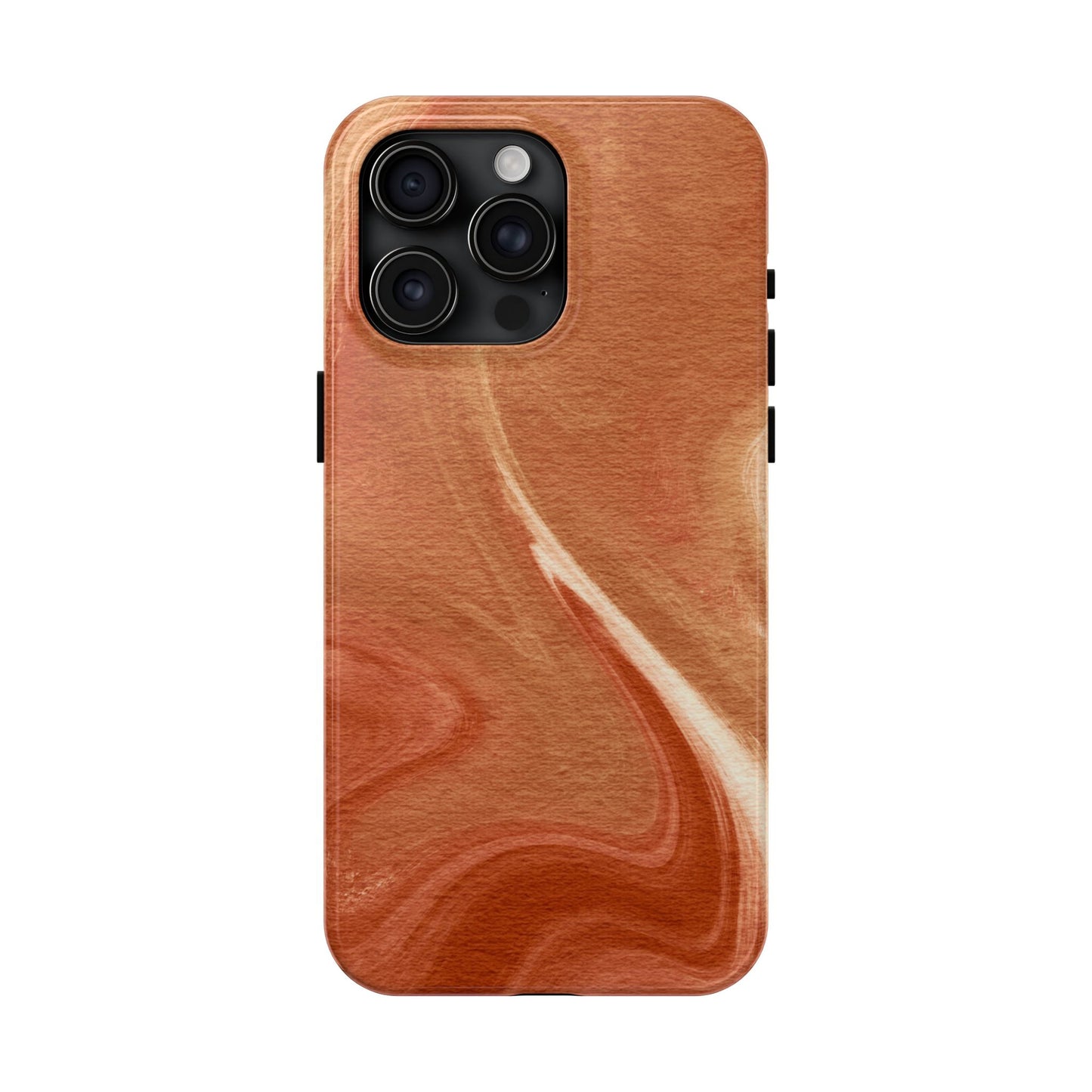 Earthy Terracotta Swirl MagSafe iPhone Case – Elegant Design with Magnetic Precision