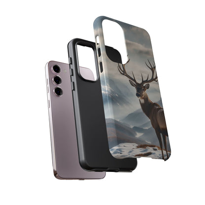 Alpine Majesty: Stag in Snow – Samsung Galaxy Case