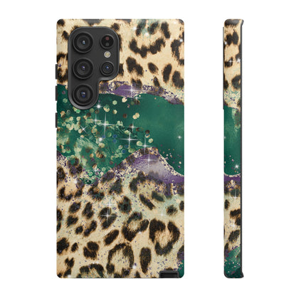 Emerald Glitter Leopard Print - iPhone Series Case