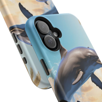 Dolphin Galaxy Splash - MagSafe-Compatible Case