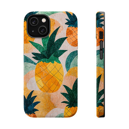 Tropical Pineapple MagSafe iPhone Case – Vibrant Fruit Design, Tough Dual-Layer Protection