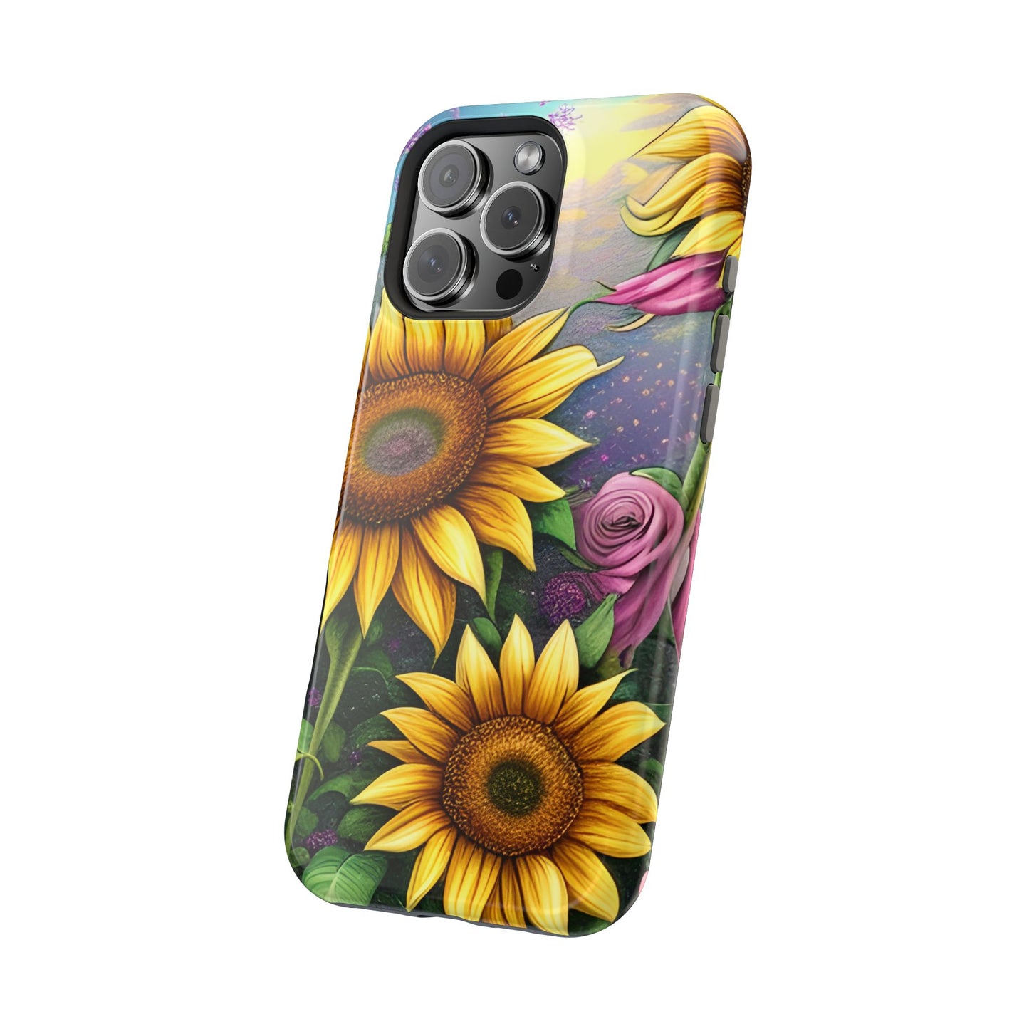 Whimsical Sunflower & Rose Garden - MagSafe iPhone Series Case