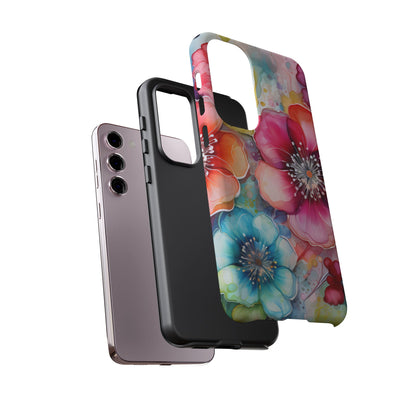 Vibrant Watercolor Floral Garden - Samsung Galaxy Series Case