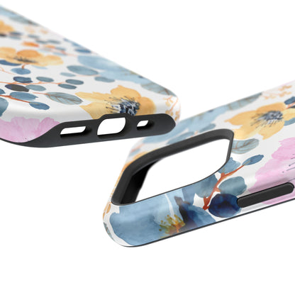 Spring Radiance – MagSafe Case with Vibrant Watercolor Floral Design