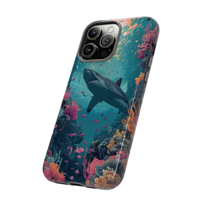 Ocean Shark Coral Reef iPhone Case