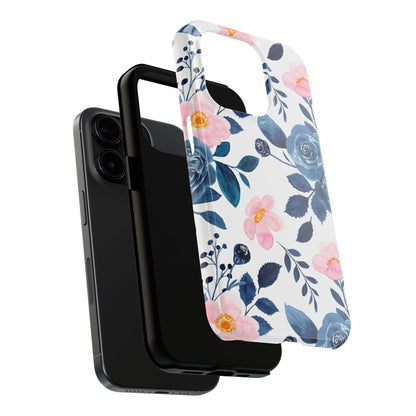 Pastel Garden Charm – iPhone Series Case with Watercolor Flowers