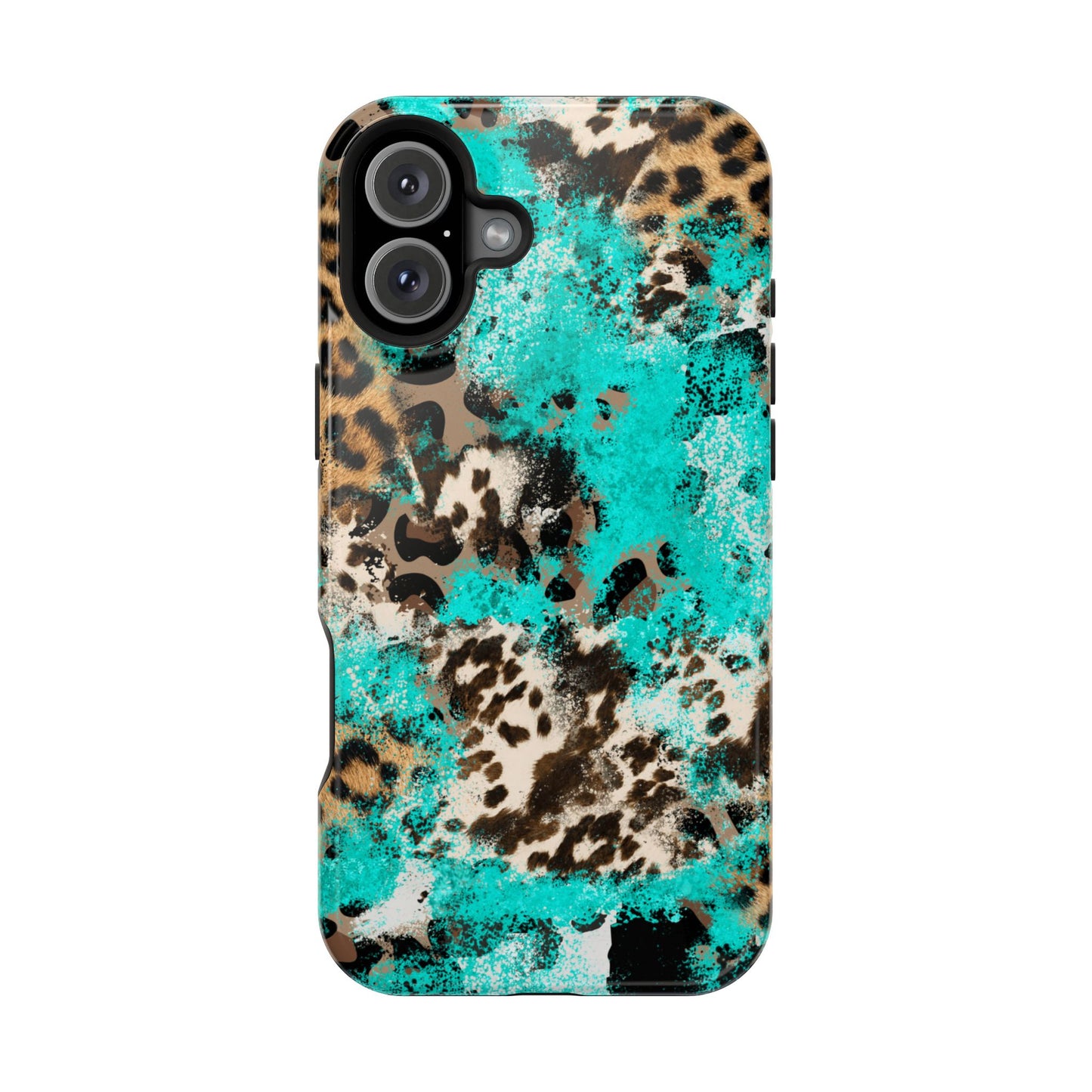 Aqua Splash Leopard - MagSafe iPhone Series Case