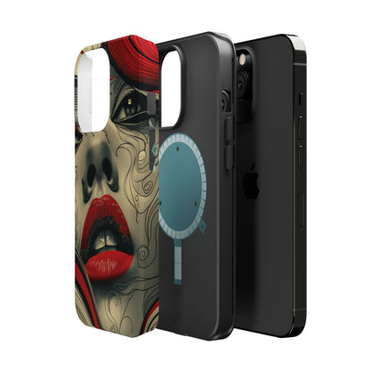 Bold Beauty Red Lips iPhone Case