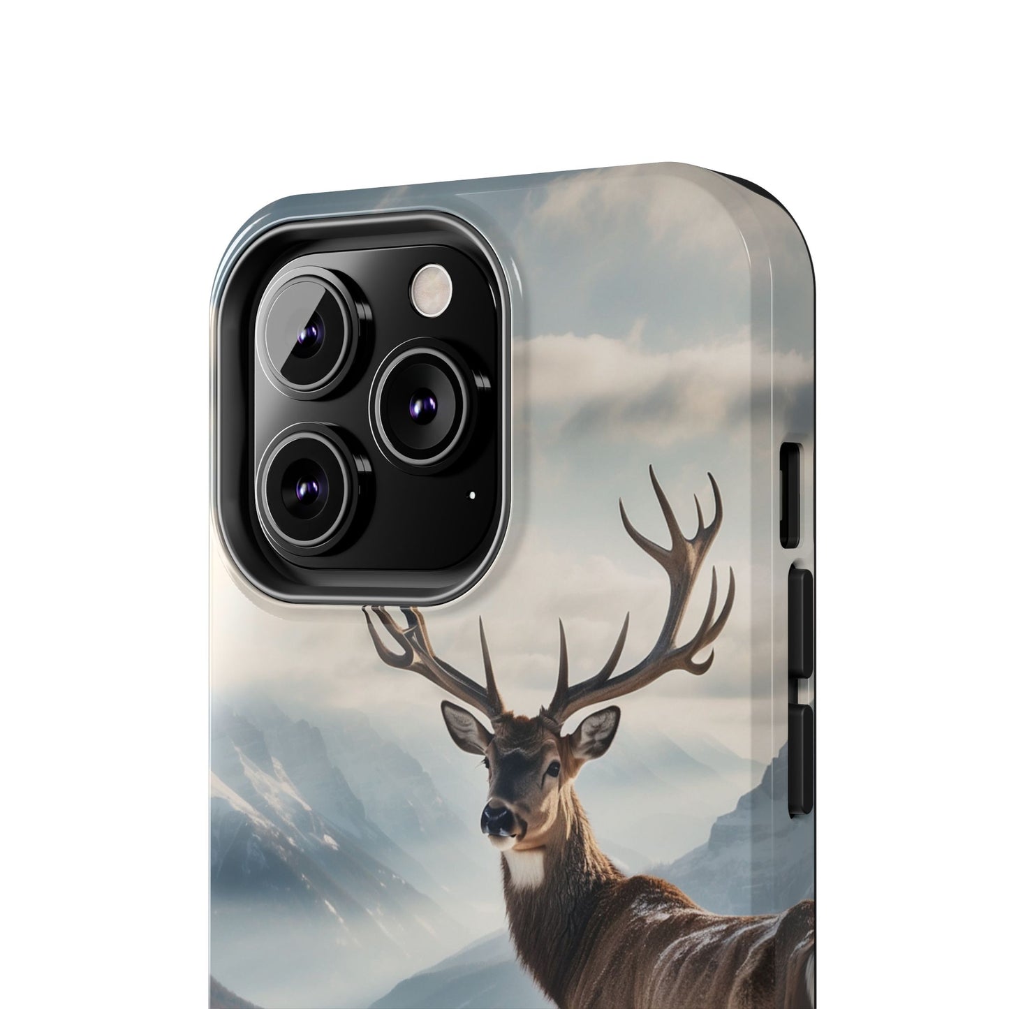 Alpine Majesty: Stag in Snow – iPhone Case