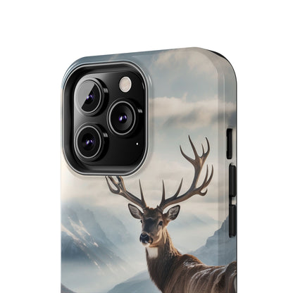 Alpine Majesty: Stag in Snow – iPhone Case