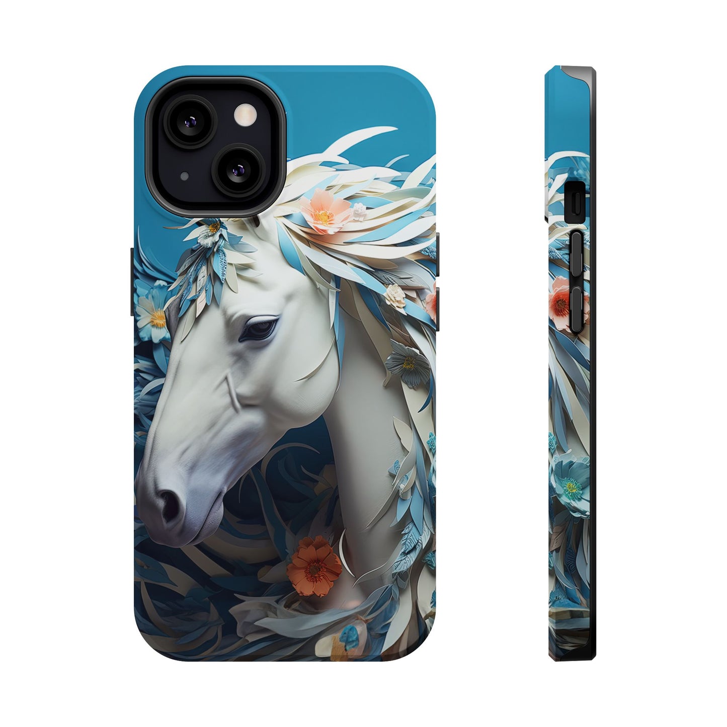 Floral Horse MagSafe iPhone Case