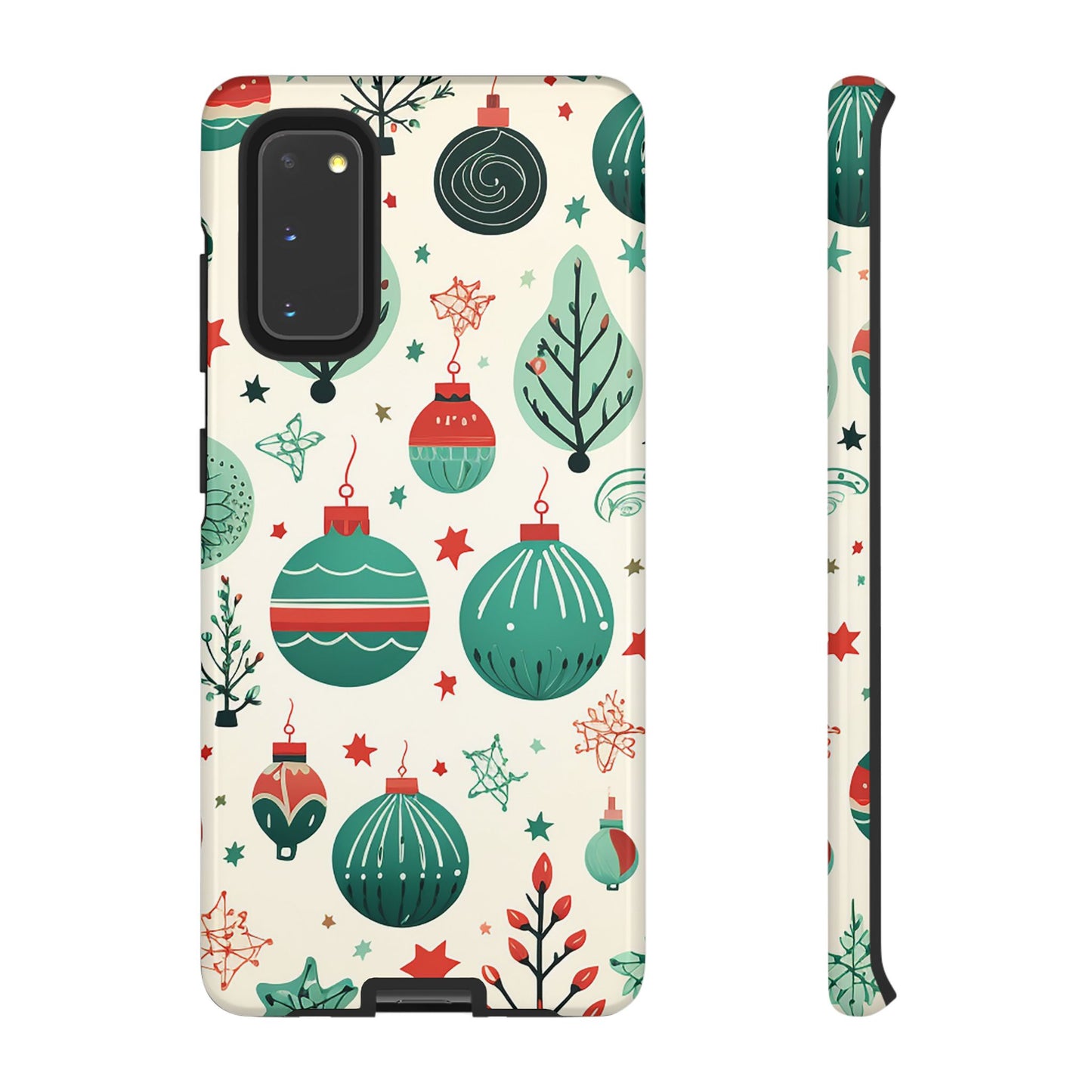 Vintage Christmas Ornaments Pattern – Samsung Galaxy Series Case