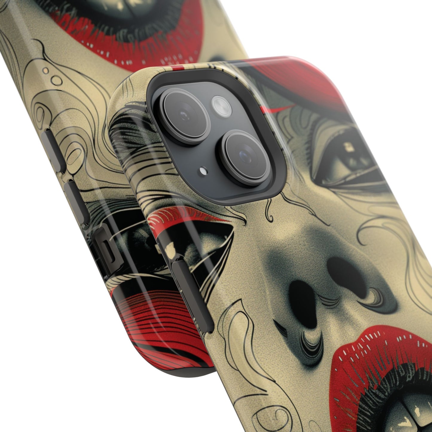 Bold Beauty Red Lips iPhone Case