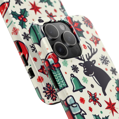 Cartoon Christmas Cheer – iPhone Case