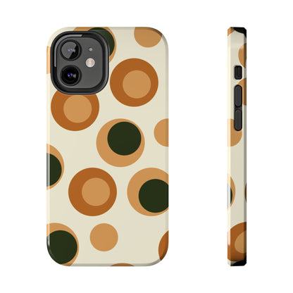 Retro Earthy Circles - iPhone Case