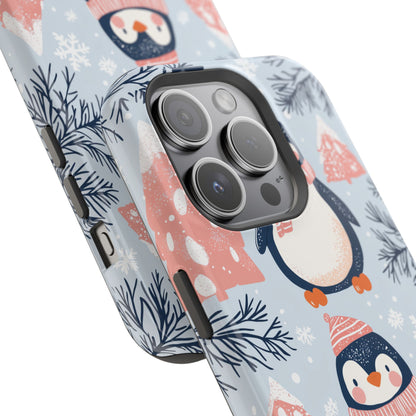 Penguin in Winter Wonderland MagSafe iPhone Case