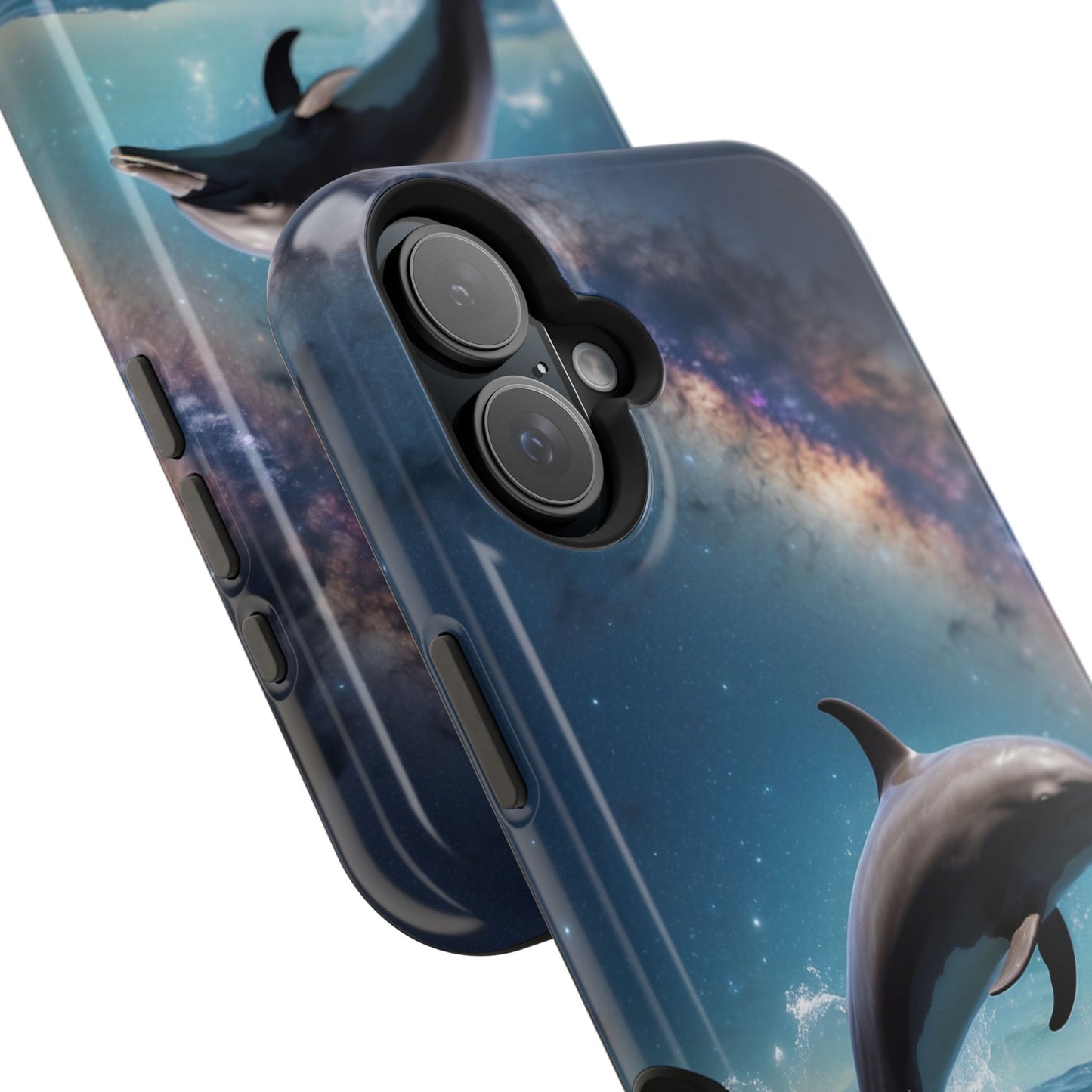 Dolphin Galaxy Splash - MagSafe-Compatible Case