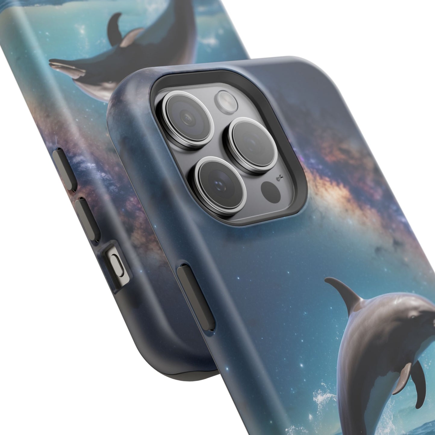 Dolphin Galaxy Splash - MagSafe-Compatible Case