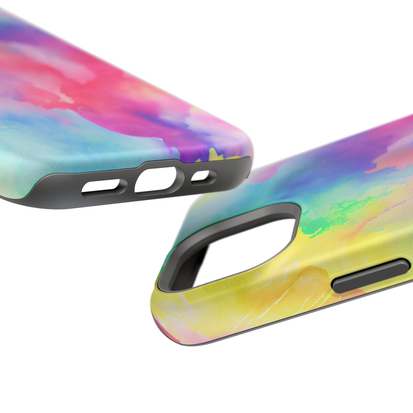 Pastel Watercolor Dream MagSafe iPhone Case – Slim Profile, Glossy Finish