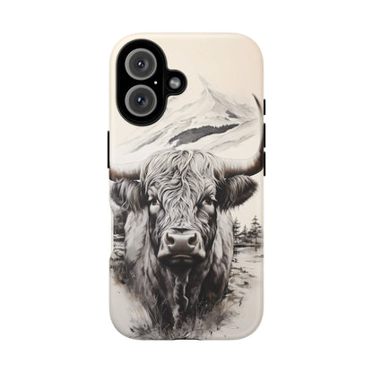 Western Highland Cow Case | Durable Farmhouse Design - BOGO Cases