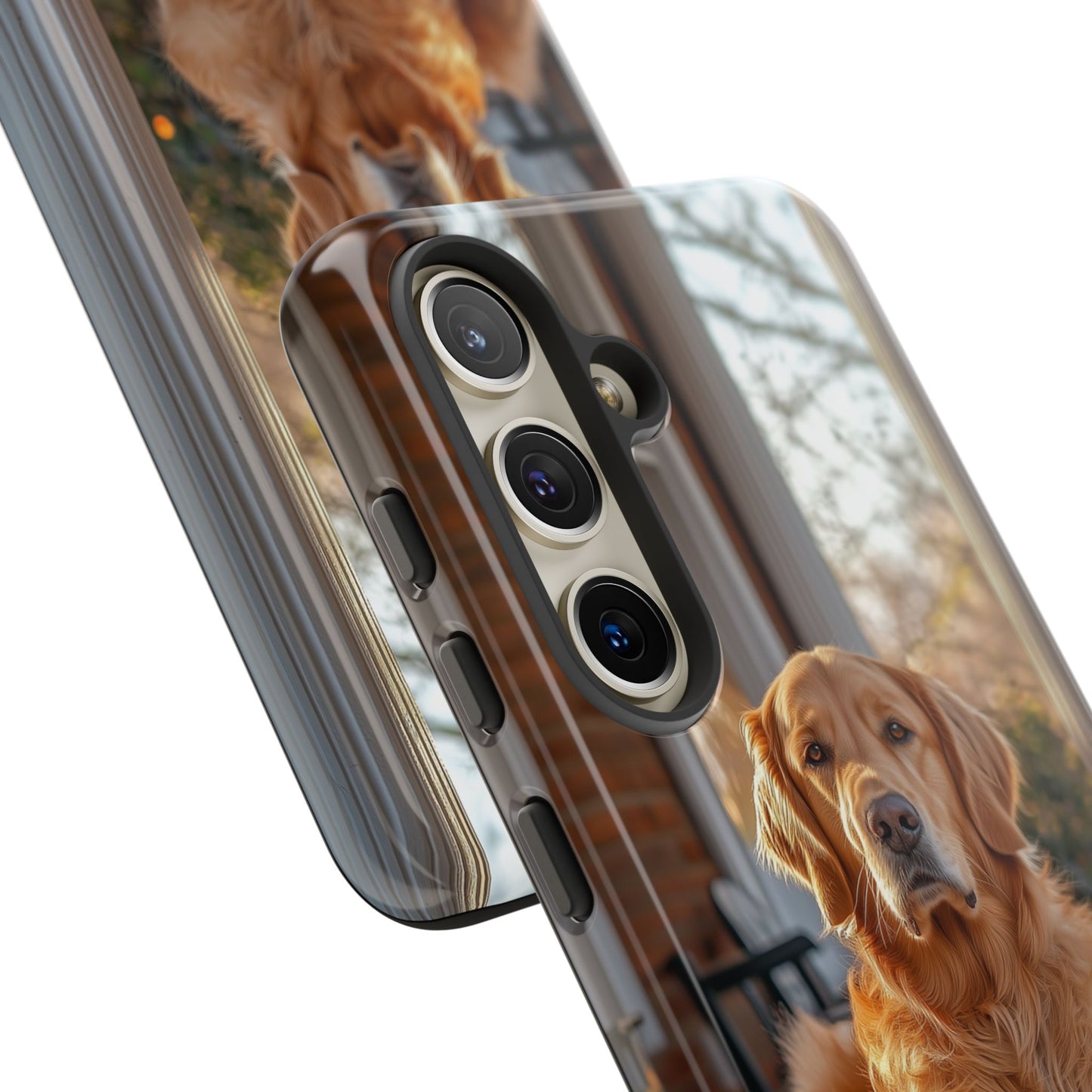 Golden Retriever on Porch - Samsung Galaxy Series Case