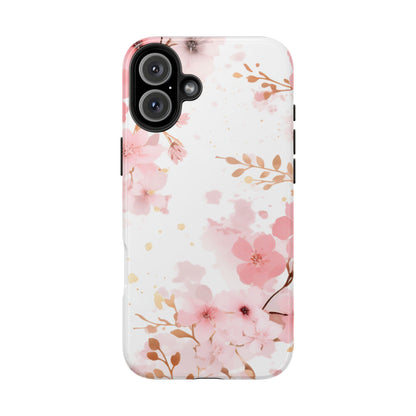 Soft Pink Cherry Blossom iPhone Case – Elegant Floral Design