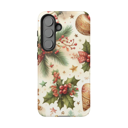 Classic Christmas Stocking & Ornaments Pattern – Samsung Galaxy Series Case