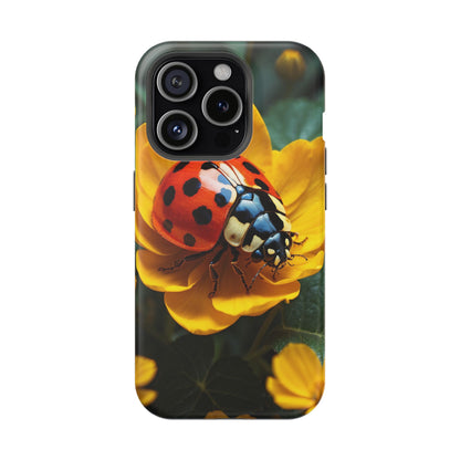 Yellow Blossoms with Bug Accent - MagSafe iPhone Case