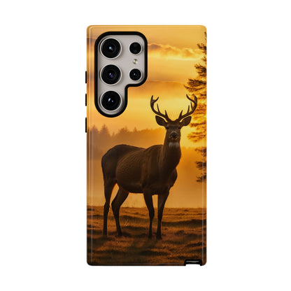 Sunset Majesty: Regal Stag – Samsung Galaxy Case