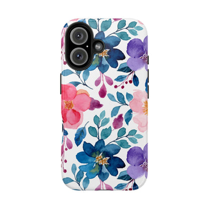 Mystic Bloom – iPhone Case with Elegant Watercolor Floral Design