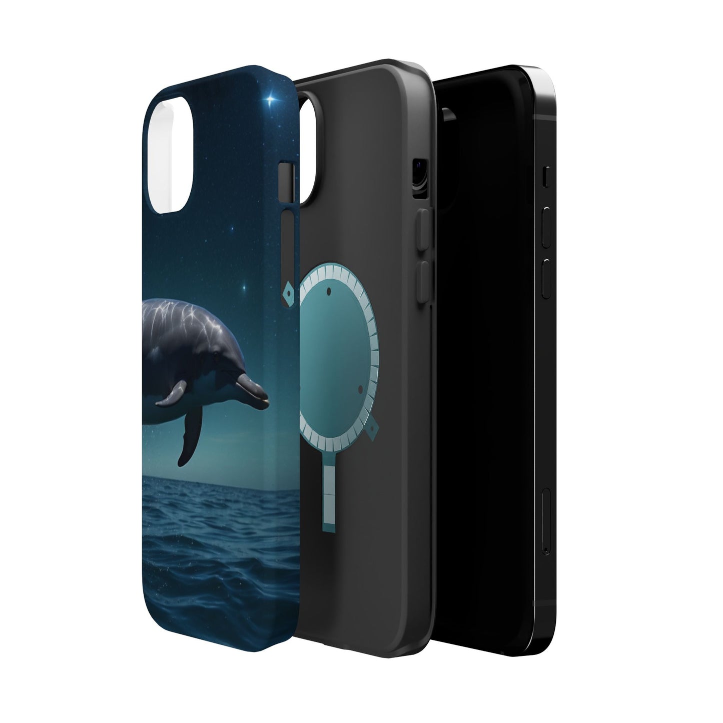 Midnight Ocean Dolphin - MagSafe-Compatible Case