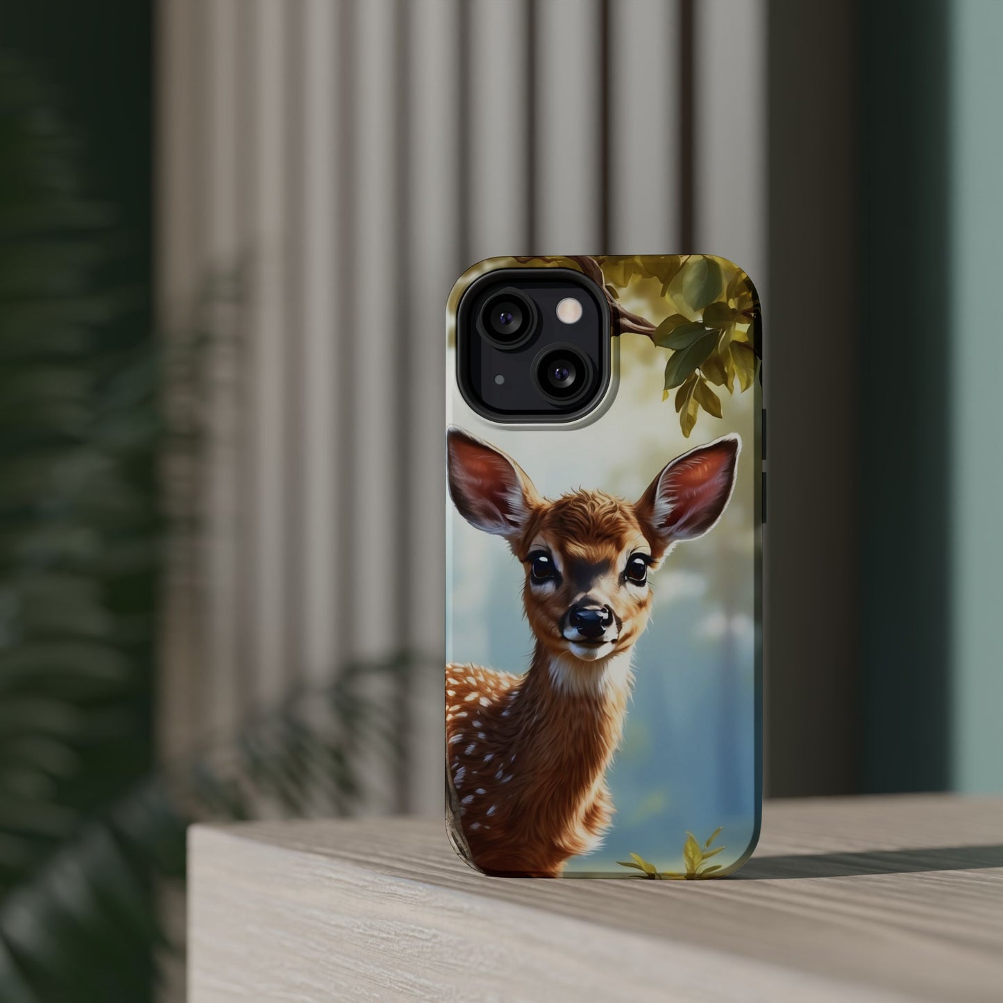 Whimsical Fawn in a Sunlit Forest MagSafe iPhone Case