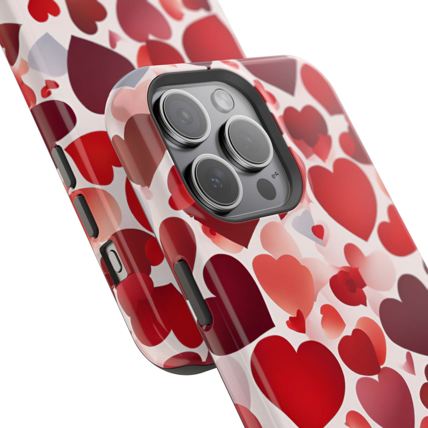 MagSafe Case: Romantic Red Heart Gradient Case