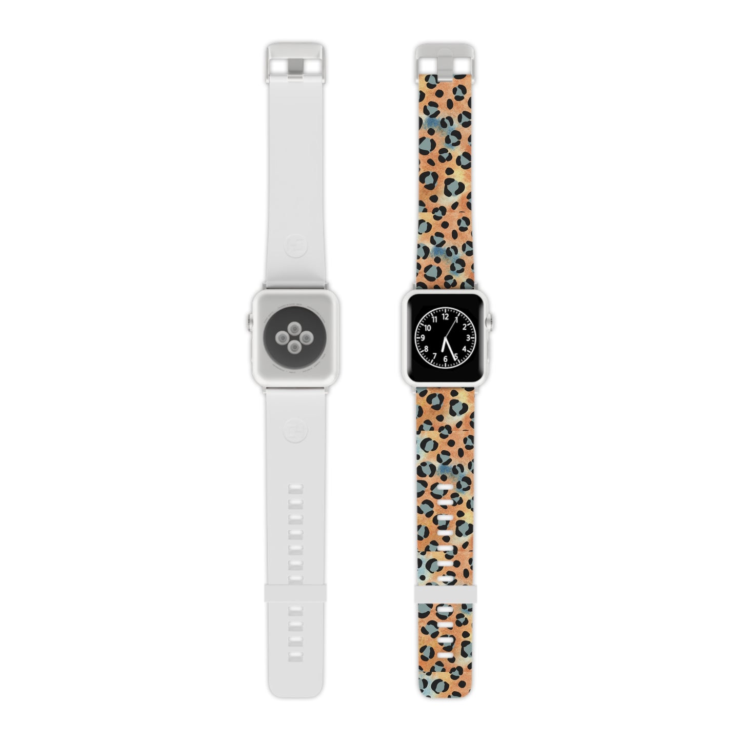 Sunset Watercolor Leopard Print Apple Watch Band