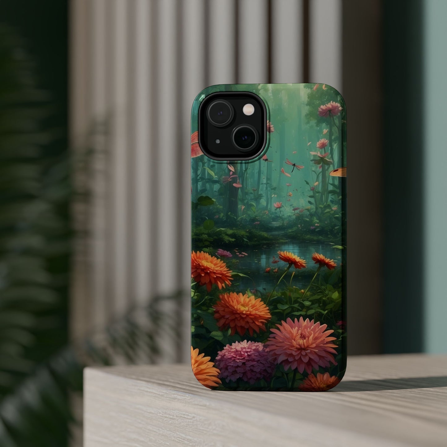 Enchanted Forest Dragonflies & Blossoms – MagSafe iPhone Series Case