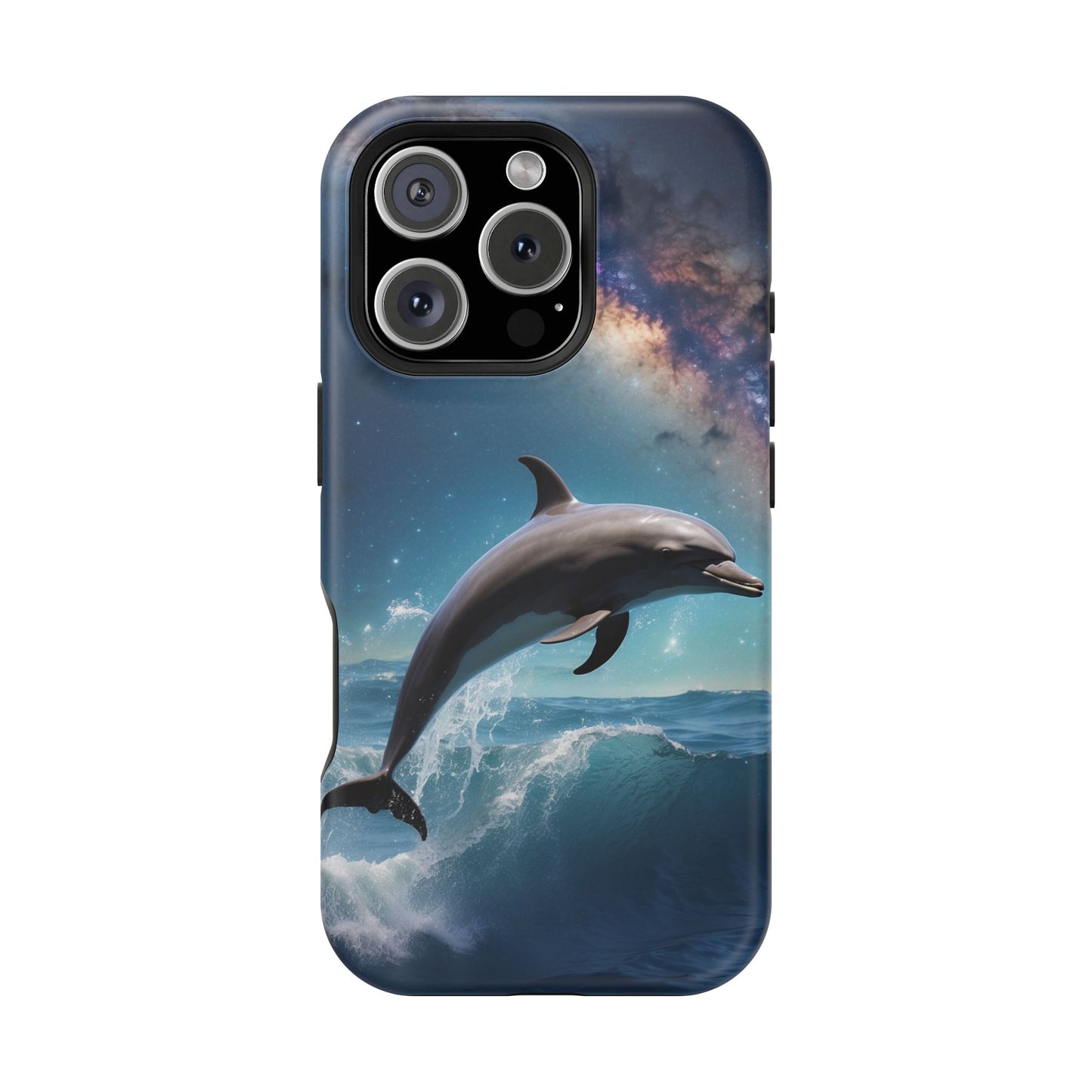 Dolphin Galaxy Splash - MagSafe-Compatible Case