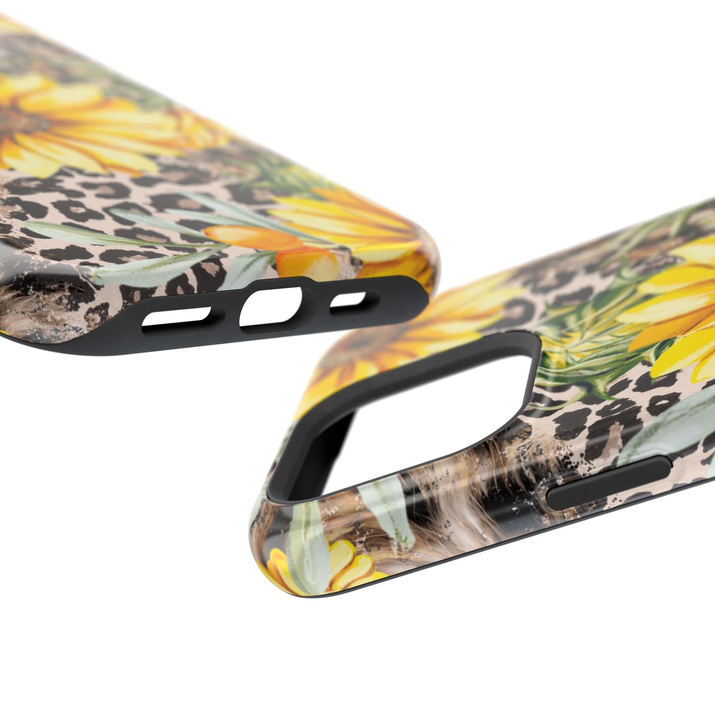 Leopard Sunflower Chic - MagSafe  iPhone Series Case