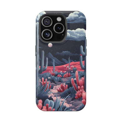 Moonlit Saguaro iPhone Case