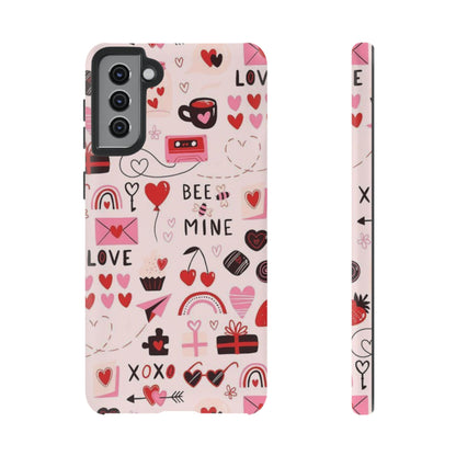 Samsung Galaxy Case: Bee Mine Love Doodles